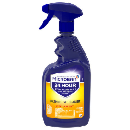 Microban Bathroom Cleaner, Citrus Scent, 24 Hour