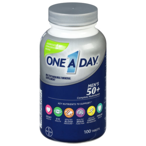 One A Day Complete Multivitamin, Mens 50+, Tablets