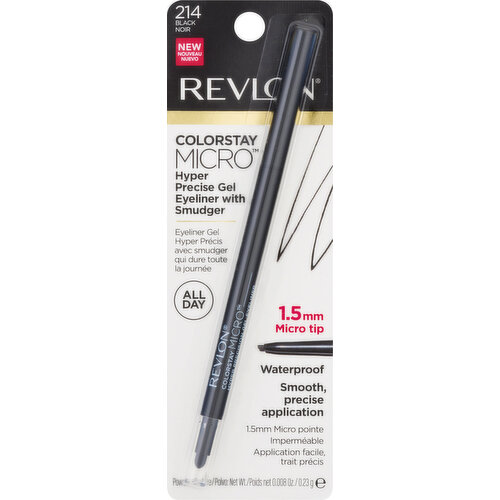 Revlon Eyeliner Gel, Waterproof, Black 214