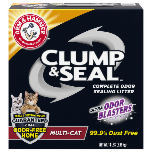Arm & Hammer Clumping Litter, Clump & Seal, Multi-Cat