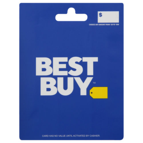 Best Buy Gift Card, $25-$500