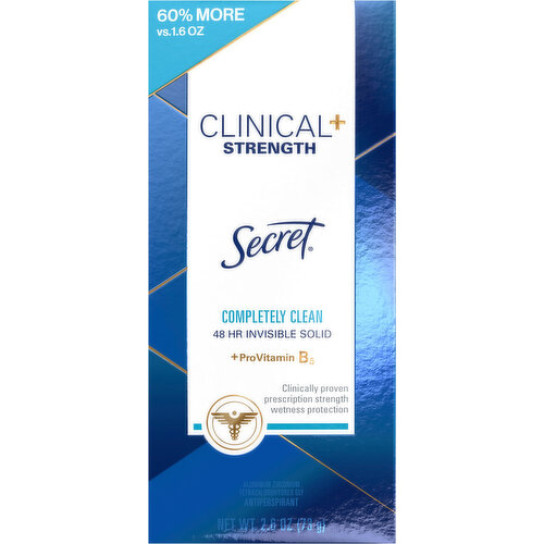 Secret Antiperspirant/Deodorant, Clinical, Complete Clean