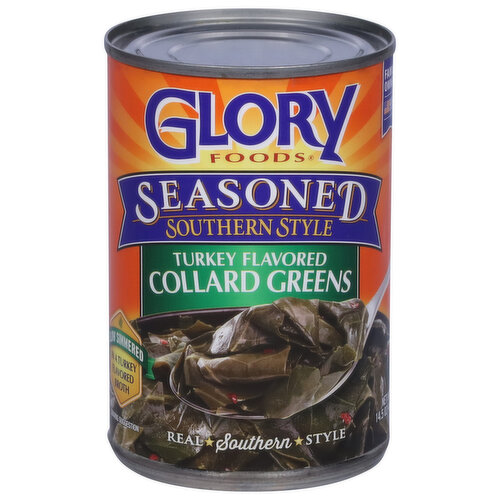 Glory Collard Greens, Turkey Flavored, Seasoned, Southern Style