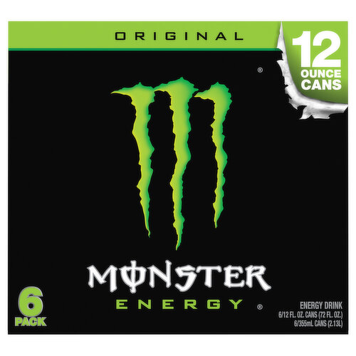 Monster Energy Drink, Original, 6 Pack