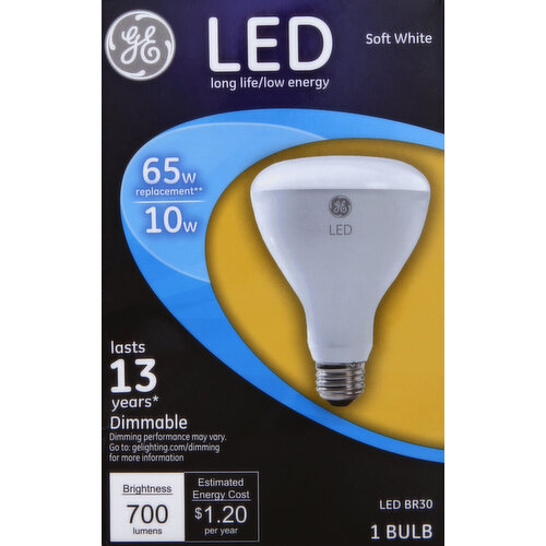 GE Light Bulb, LED, Soft White, 10 Watts