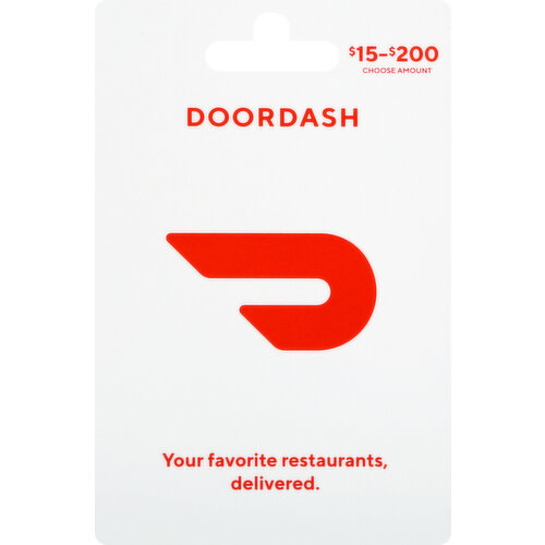 Doordash Gift Card, $15-$200