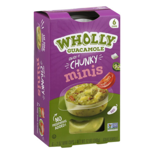 Wholly Guacamole Guacamole, Medium, Chunky, Minis