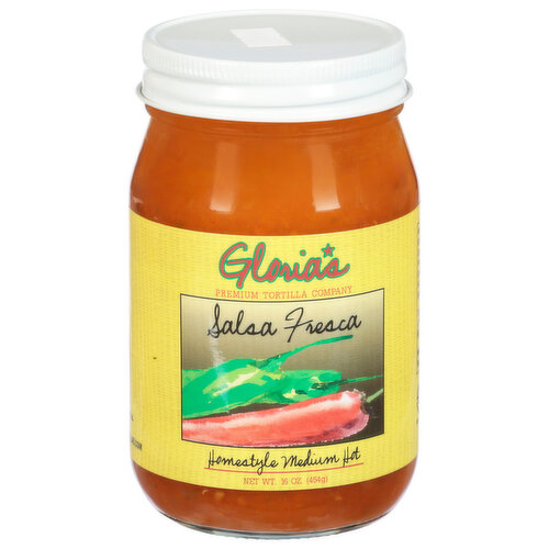 Gloria's Salsa Fresca, Homestyle, Medium Hot