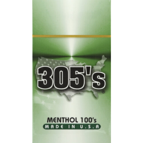 305s Cigarettes, Menthol, 100's