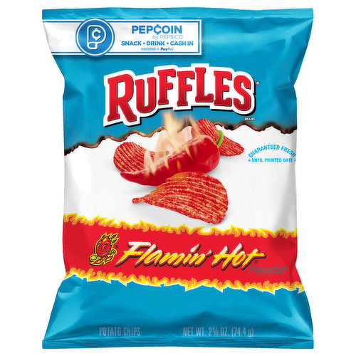 Ruffles Potato Chips, Flamin' Hot Flavored