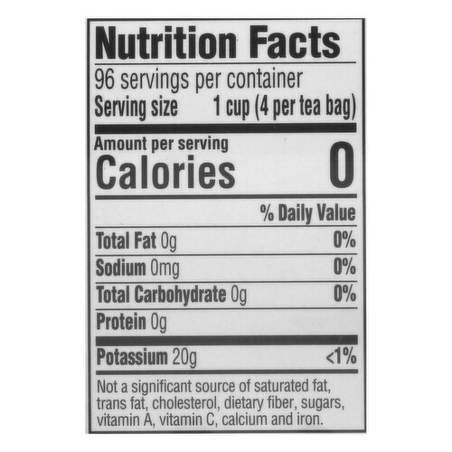 Calories in 1 cup of Iced Tea and Nutrition Facts