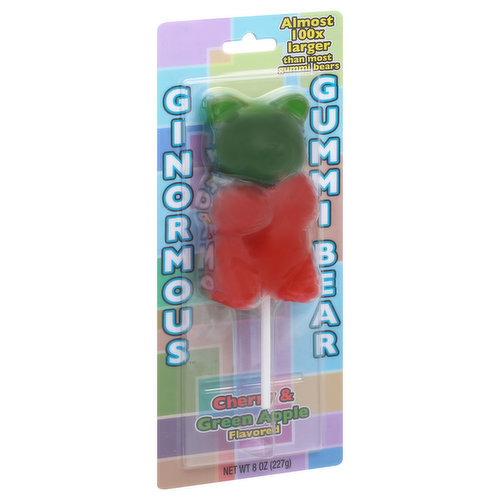 Ginormous Gummi Bear Gummi Bear, Cherry & Green Apple Flavored