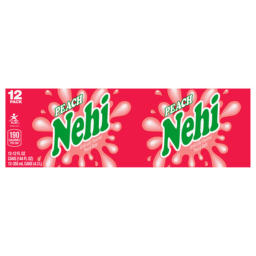 Nehi Soda, Peach, 12 Pack