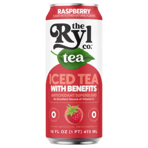 The Ryl Co. Tea, Zero Sugar, Raspberry