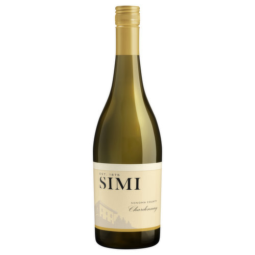 Est. 1876. Simi Winery was built on the spirit of always striving and constantly evolving. It's what has fueled us forward since 1876. This drive is reflected in our Chardonnay, showcasing flavors of the best growing regions throughout Sonoma County - luscious pear, tropical fruits, crisp acidity, gentle oak spice, and a creamy mouthfeel.