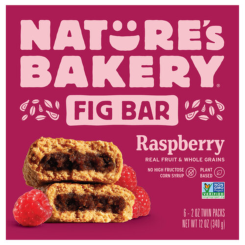 Nature's Bakery Fig Bar, Raspberry, Twin Packs