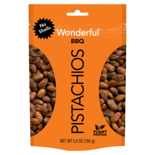 Wonderful Pistachios, BBQ, No Shells