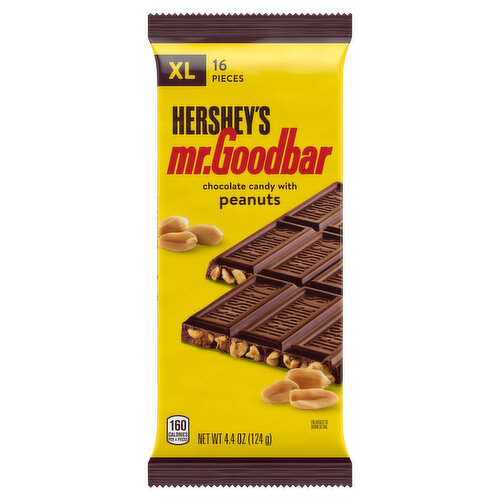 Hershey's Chocolate Candy, with Peanuts, XL