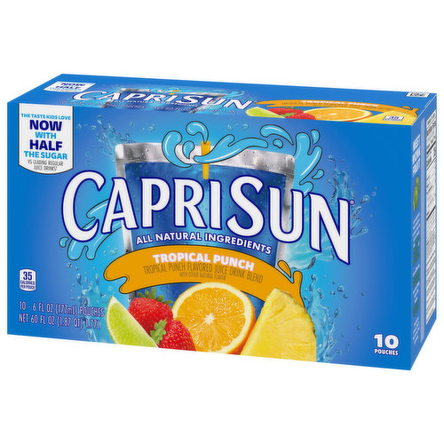 Capri Sun Juice Drink Blend, Tropical Punch - Super 1 Foods