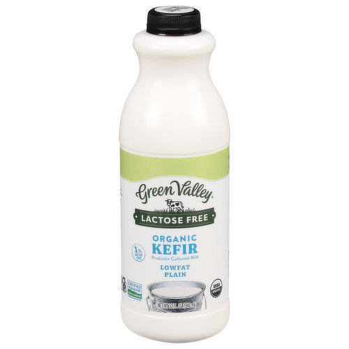 Green Valley Kefir, Lactose Free, Lowfat, Organic, Plain