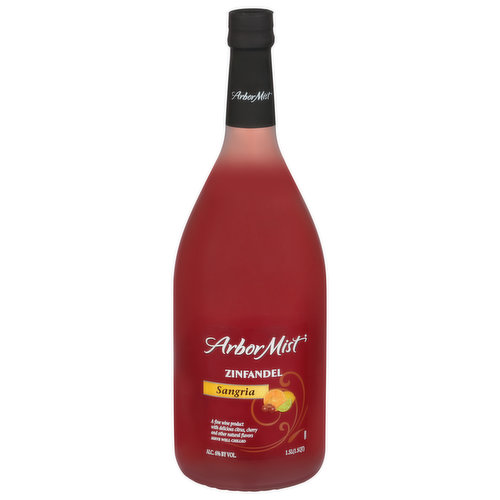 Arbor Mist Sangria Zinfandel is refreshing and fruity new way to enjoy wine. Its combinations of zinfandel wine and the juicy flavor of ripe orange, lemon, lime, and cherry makes this a perfect beverage for relaxing with friends and all social get-togethers.