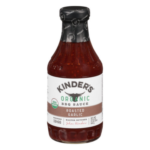 Kinder's BBQ Sauce, Organic, Roasted Garlic