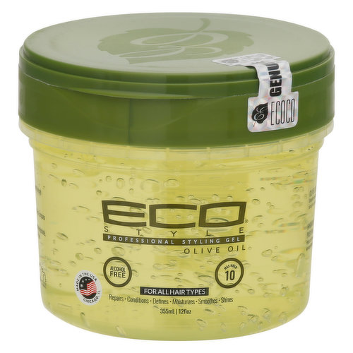 Eco Style Styling Gel, Olive Oil, Professional