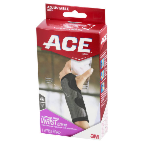 ACE Wrist Brace, Reversible Splint, Adjustable - Brookshire's