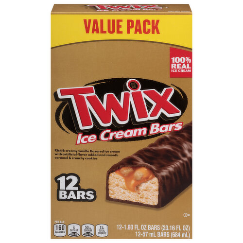 Twix Ice Cream Bars, Value Pack