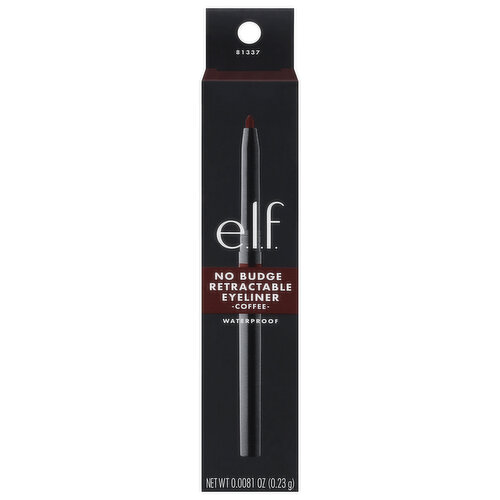 e.l.f. Eyeliner, No Budge Retractable, Waterproof, Coffee 81337