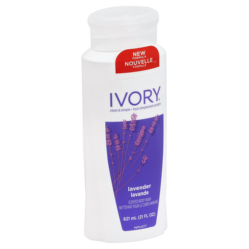 Ivory Body Wash, Scented, Lavender