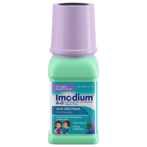 Imodium Anti-Diarrheal, A-D, Oral Solution, Mint Flavor