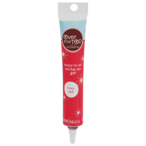 Over the Top Write-On Gel, Rosy Red