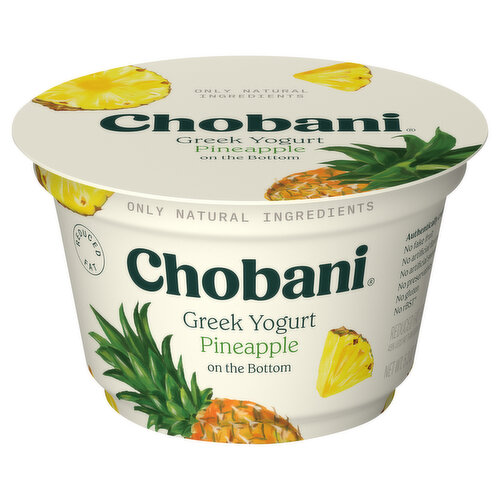 Chobani Yogurt, Greek, Low-Fat, Pineapple