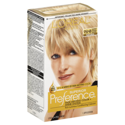 Superior Preference Permanent Color, Lightest Natural Blonde 9-1/2 NB