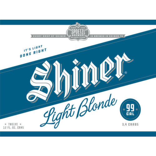 Shiner Light Blonde Beer