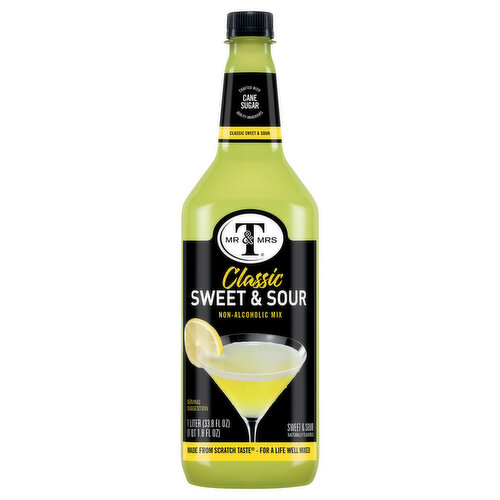 Mr & Mrs T Non-Alcoholic Mix, Classic, Sweet & Sour