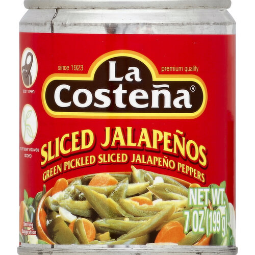 La Costena Jalapenos, Sliced