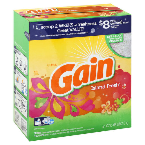 Gain Detergent, Island Fresh