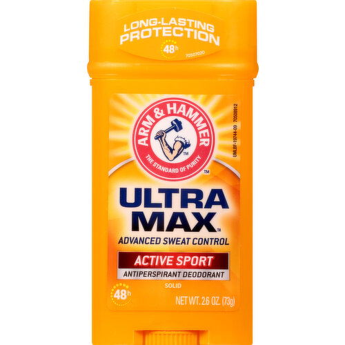 Arm & Hammer Antiperspirant Deodorant, Active Sport, Solid