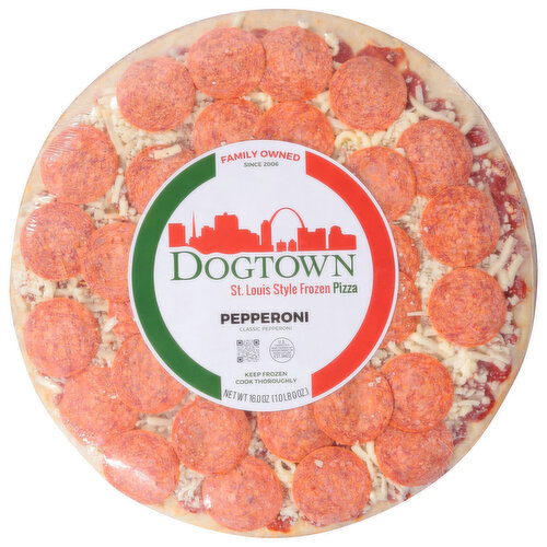 Dogtown Frozen Pizza, Pepperoni, St. Louis Style