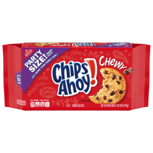 Chips Ahoy! Chocolate Chip Cookies, Candy Blasts, Crunchy 12.4 Oz, Chocolate & Chocolate Chip