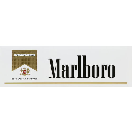 Marlboro Cigarettes, Gold Pack, Flip-Top Box