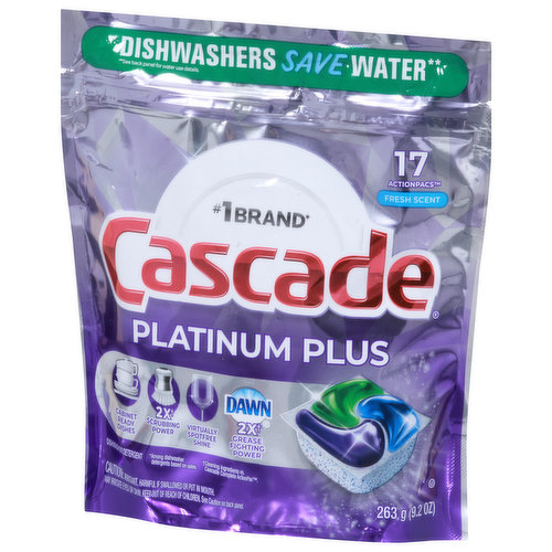 Cascade Dishwasher Detergent 4 ea, Pods