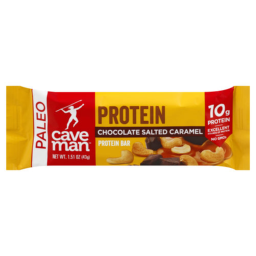 Caveman Protein Bar, Chocolate Salted Caramel