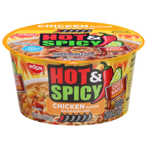 Nissin Ramen Noodle Soup, Chicken Flavor 3 oz