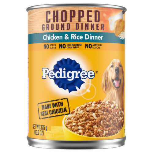 Pedigree dog food yellow clearance bag