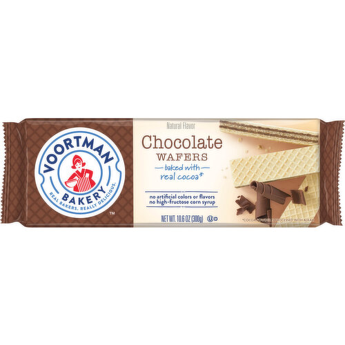 Voortman Bakery Wafers, Chocolate