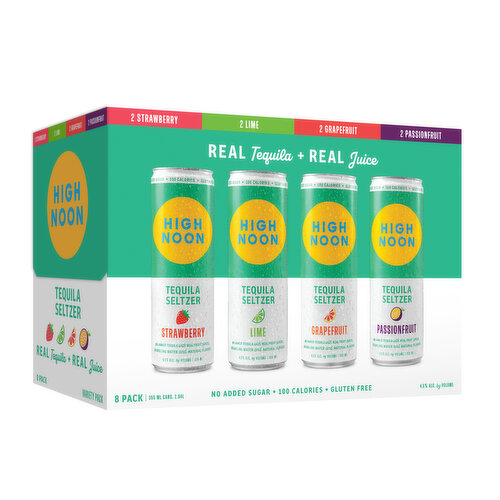 High Noon Tequila Hard Seltzer Variety Pack 8