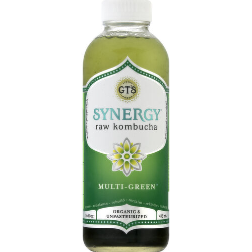 GTs Raw Kombucha, Multi-Green